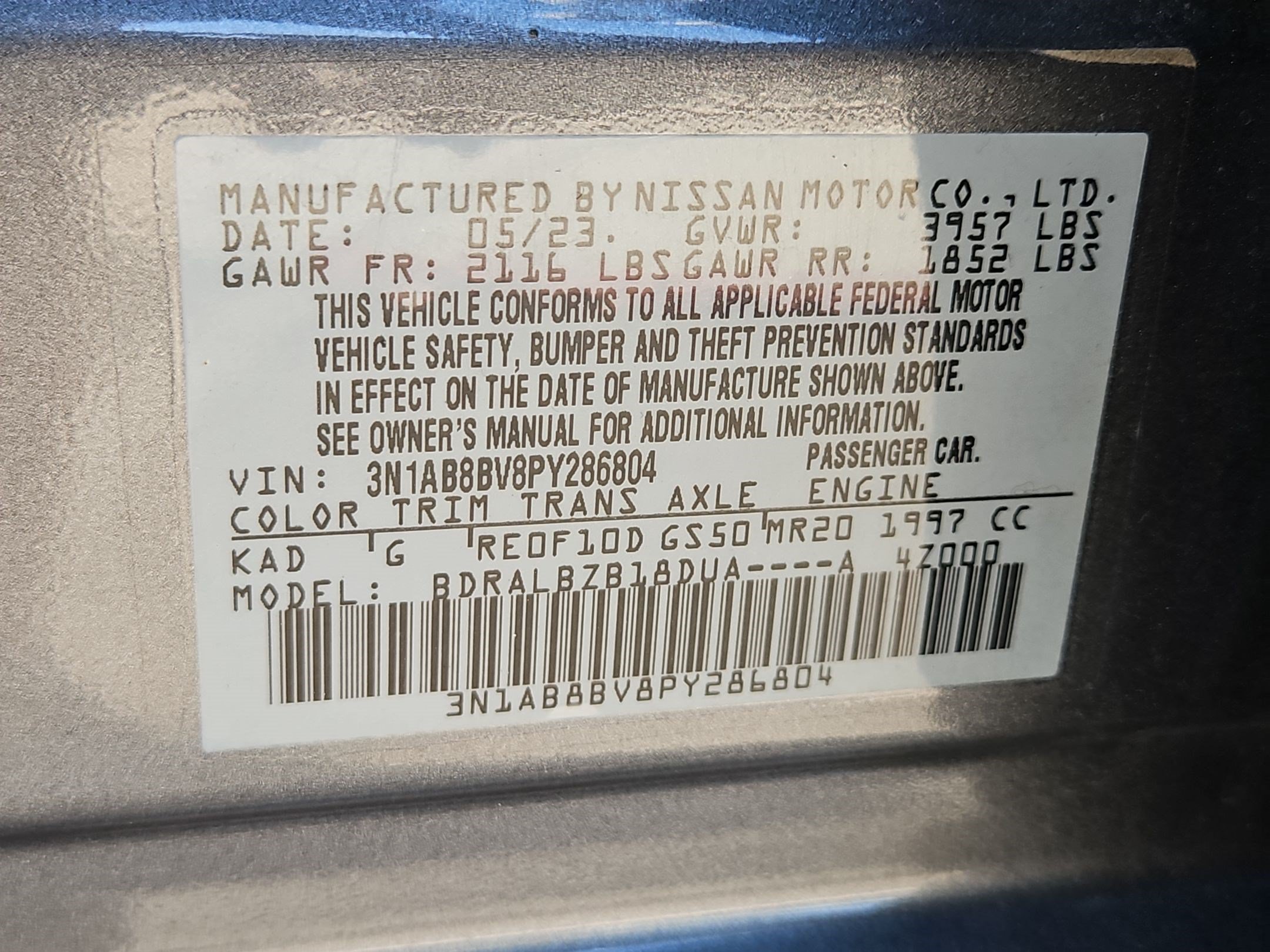 Used 2023 Gun Metallic Nissan S image 59