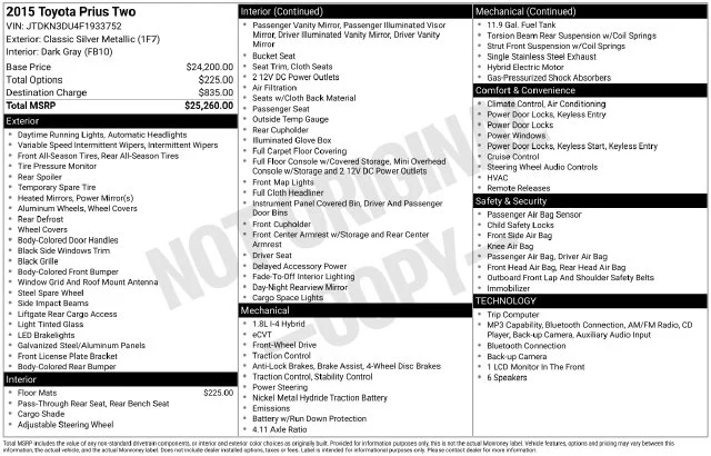 Used 2015 Silver Toyota One image 13
