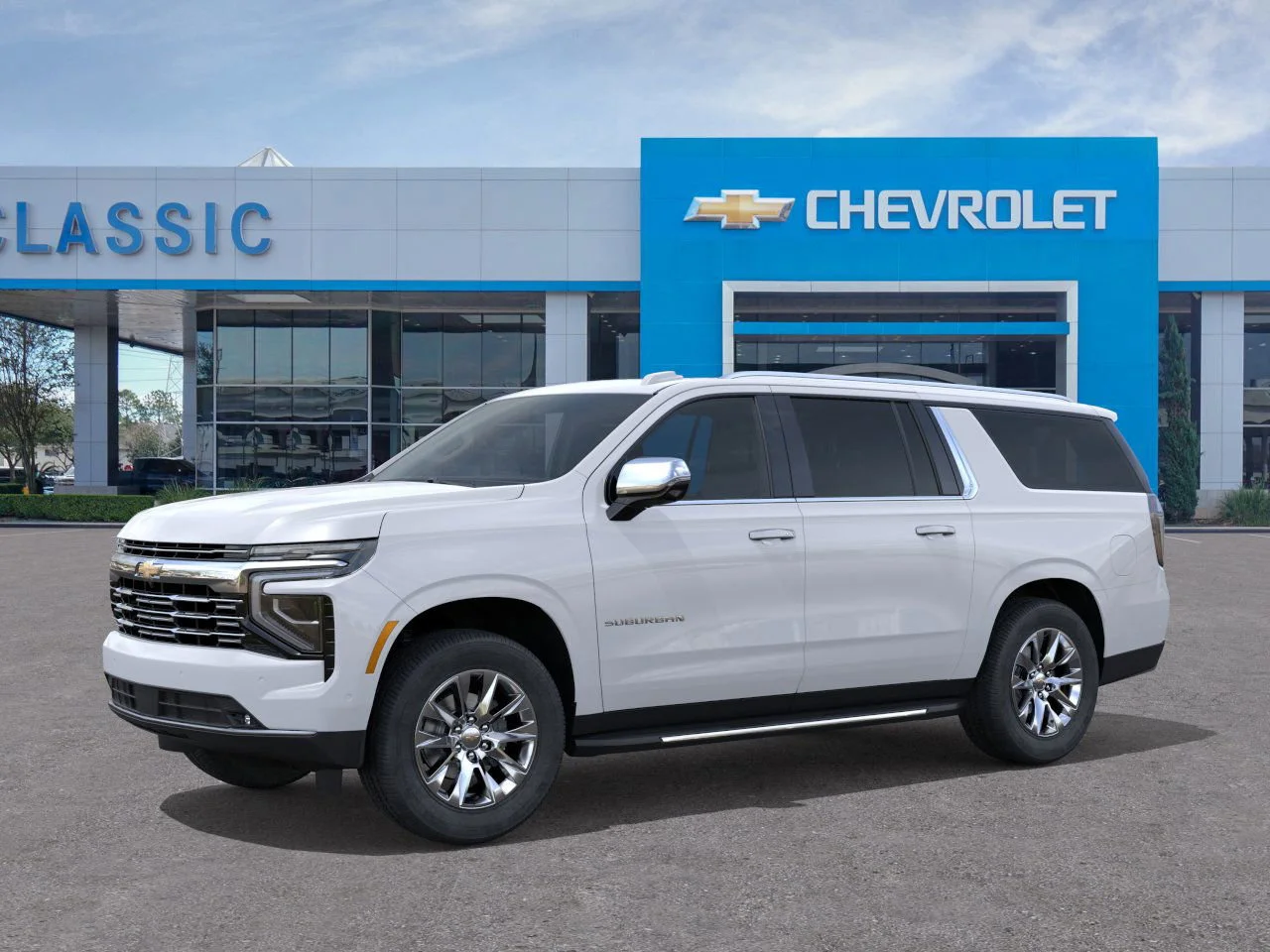 2026 Chevrolet Suburban Premier White at Classic Elite Chevrolet Sugar Land