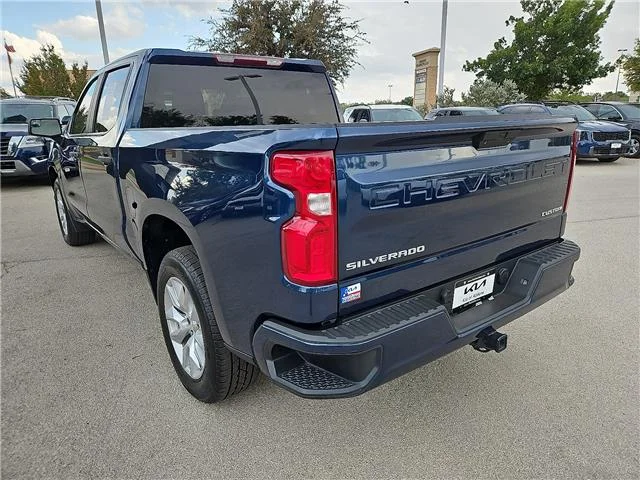 Used 2021 Northsky Blue Metallic Chevrolet Custom 4x2 Crew Cab 5.75 ft. box 147.4 in. WB image 2