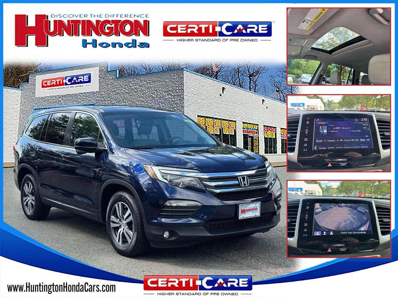 Used 2017 Blue Honda EX-L image 1