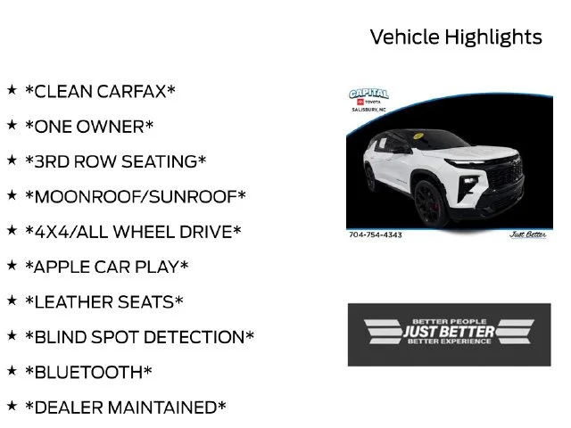 Used 2024 White Chevrolet RS image 3