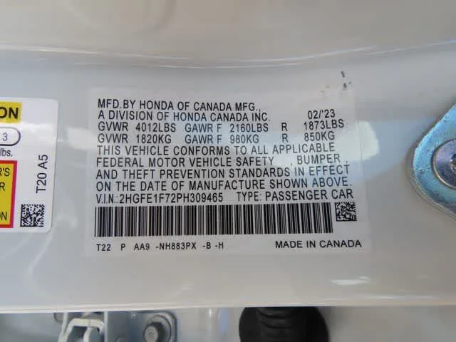 Certified Used 2023 Platinum White Pearl Honda EX image 25