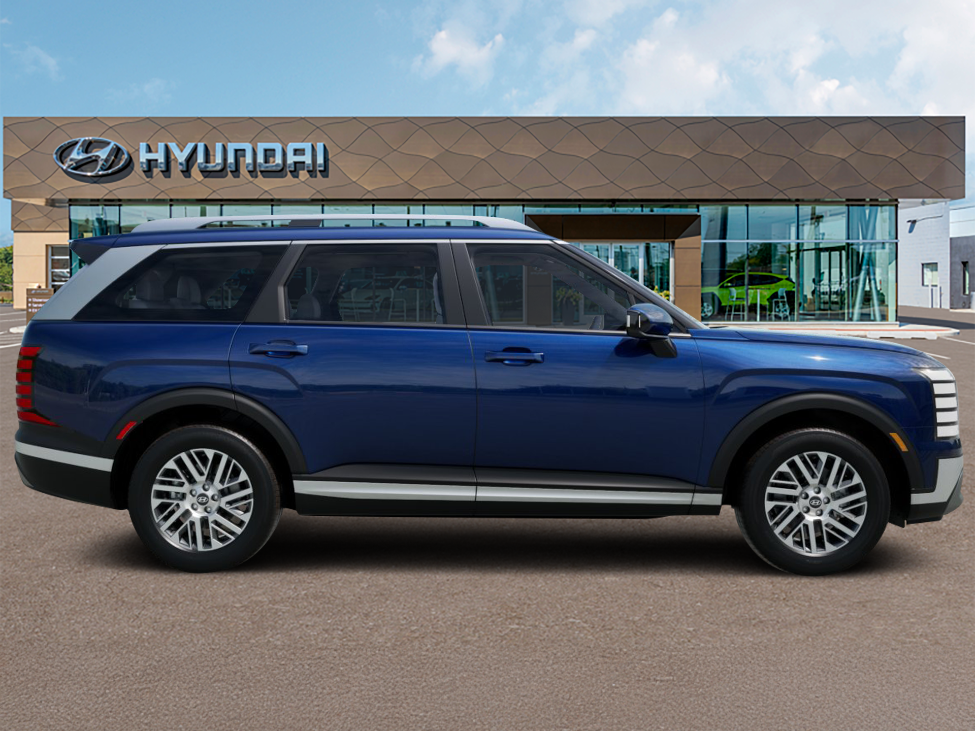 New 2026 Blue Hyundai SEL AWD image 6