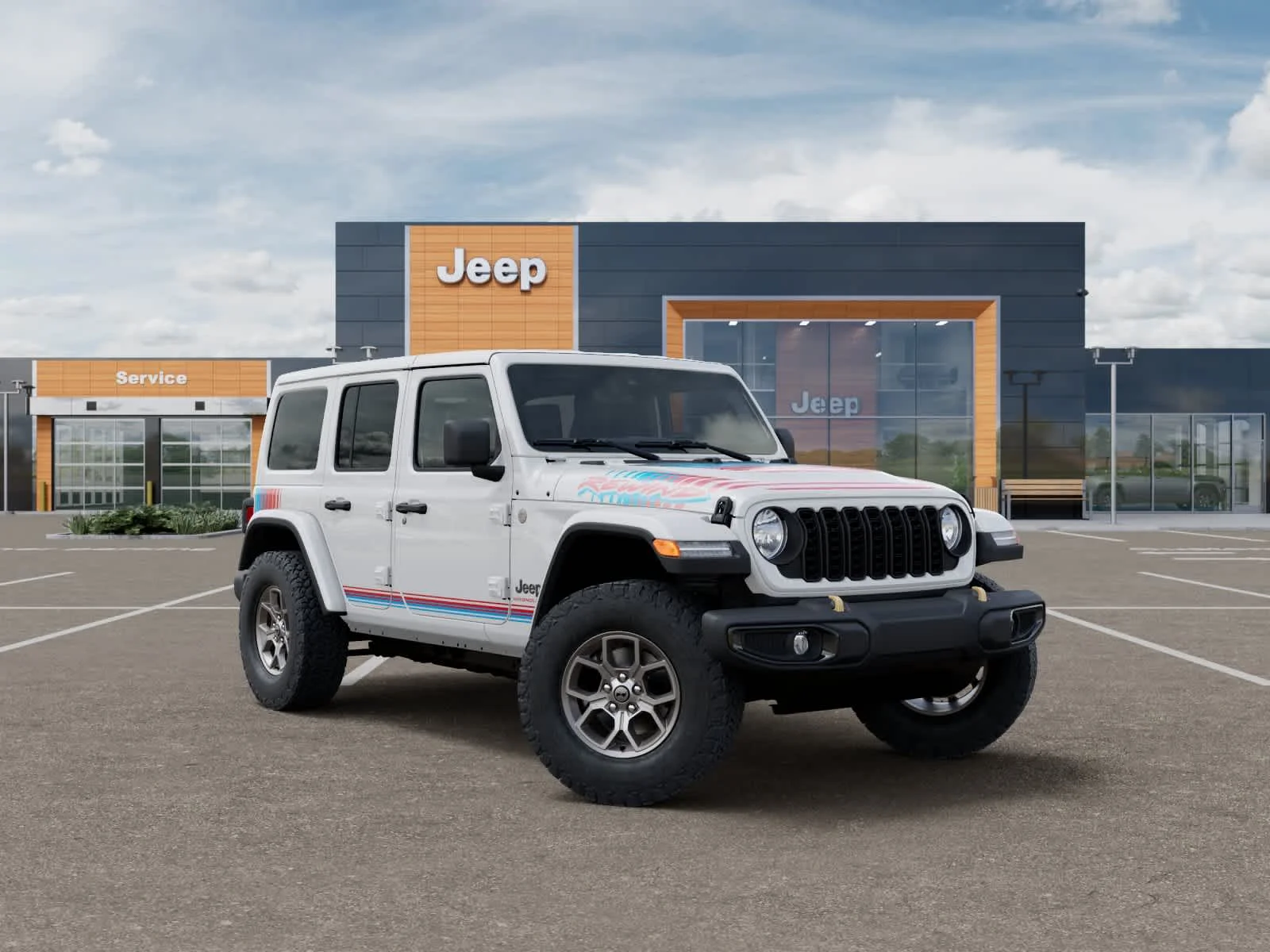 New 2026 Bright White Clearcoat Jeep Rewind image 5
