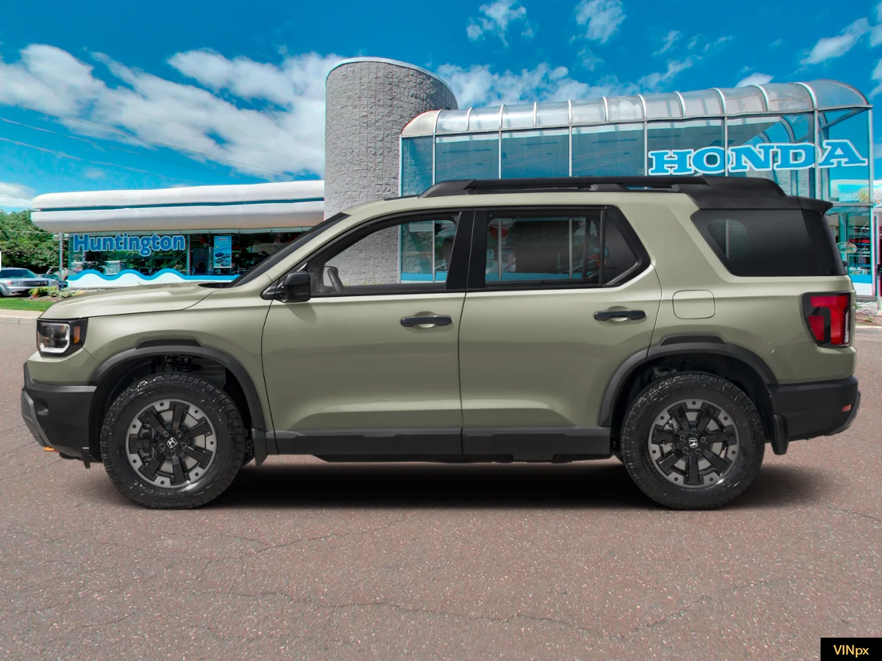 New 2026 Ash Green Metallic Honda AWD TrailSport Elite image 3