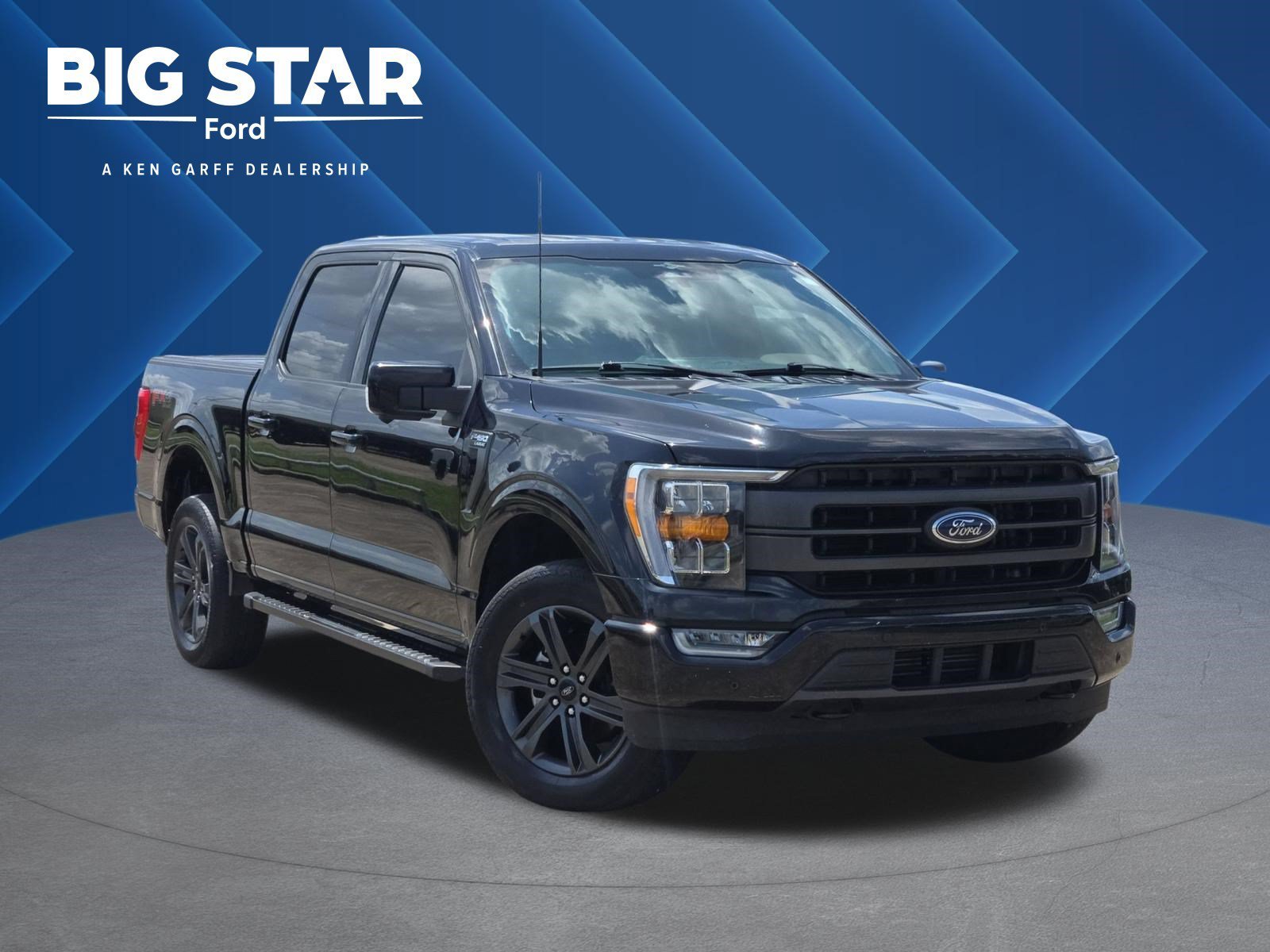 Used 2023 Agate Black Metallic Ford Lariat image 1