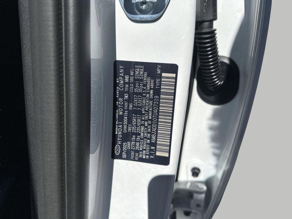 New 2026 Creamy White Pearl Hyundai Blue image 30