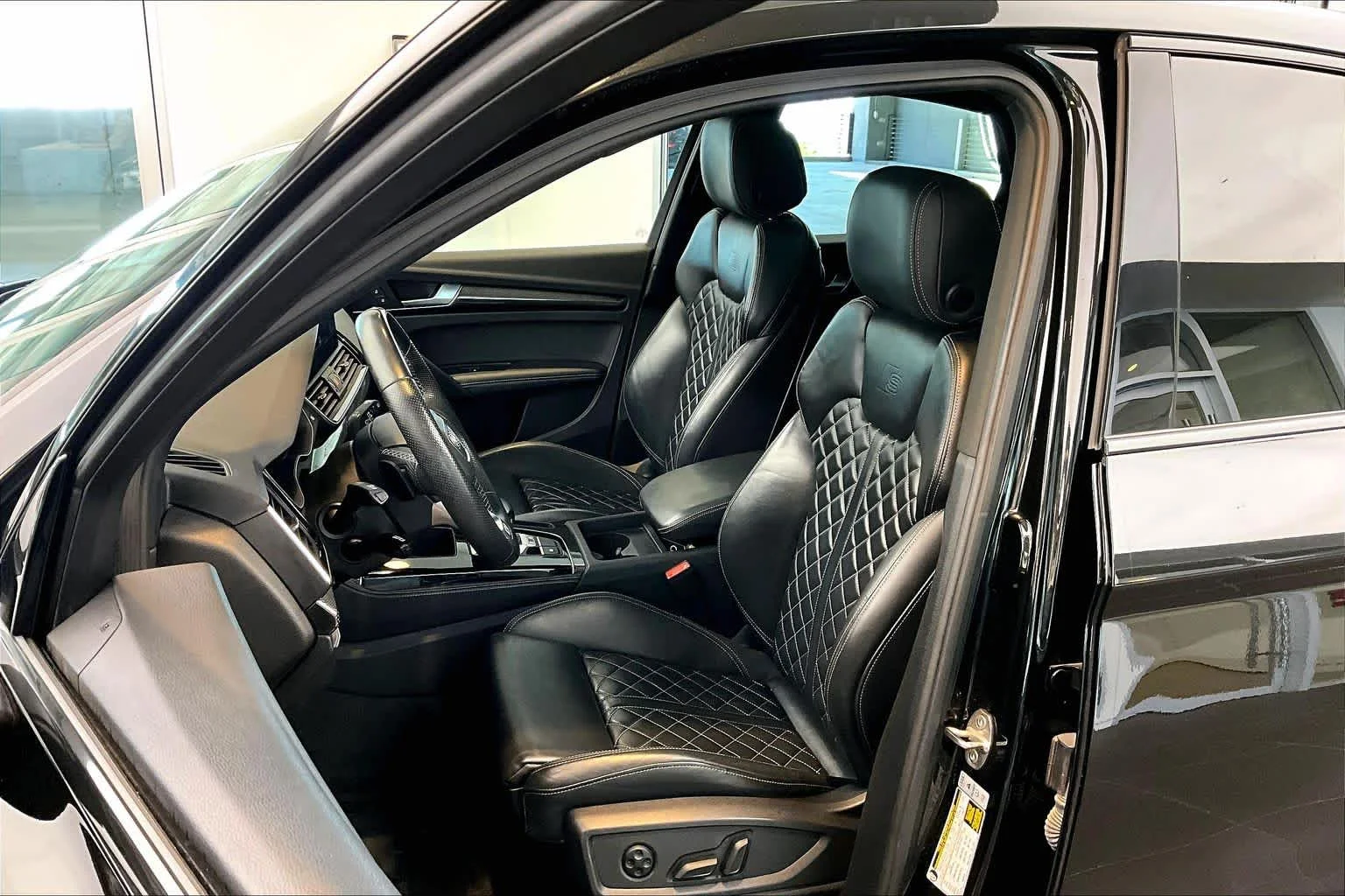 Used 2023 Mythos Black Metallic Audi Premium Plus image 14