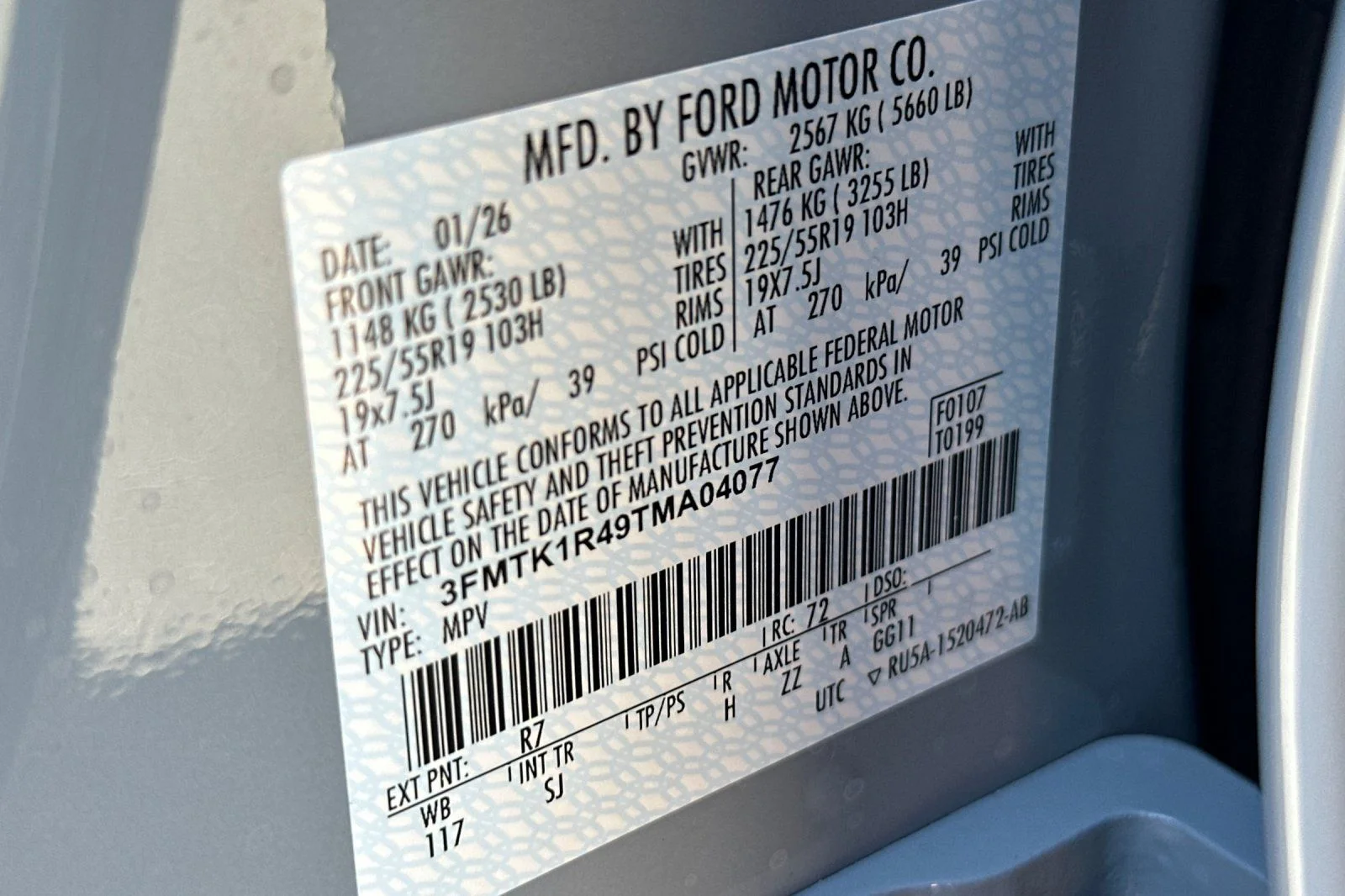 New 2026 Glacier Gray Metallic Tri-coat Ford Select image 32