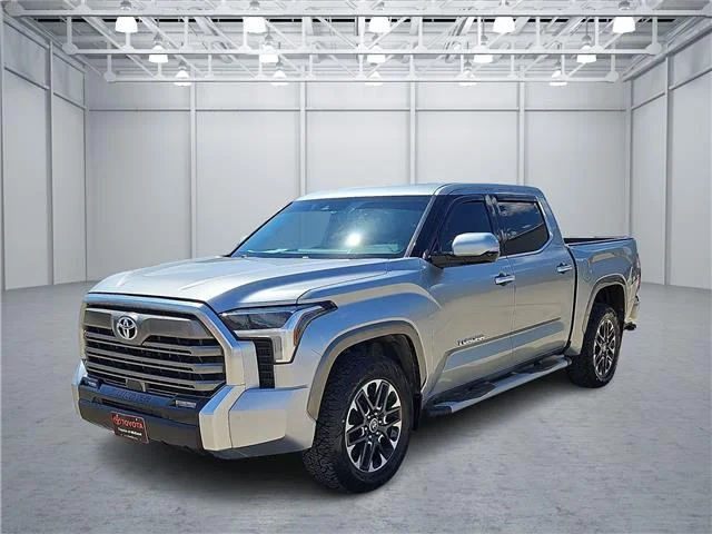 Used 2023 Celestial Silver Metallic Toyota Limited (A10) 4x4 CrewMax 5.5 ft. box 145.7 in. WB image 1