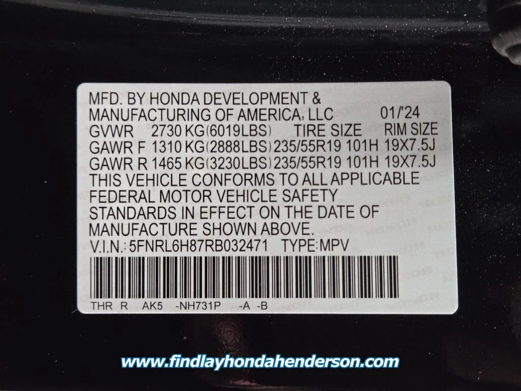 2024 Honda Odyssey Touring - Photo 14