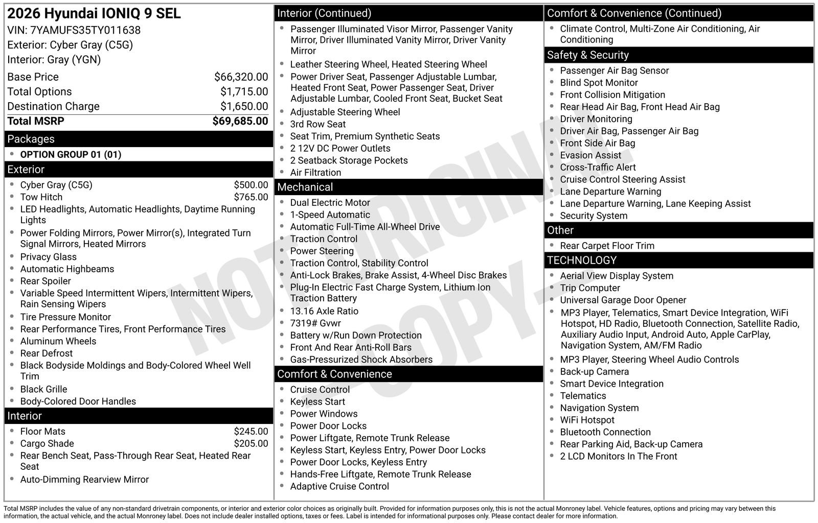 New 2026 Gray Hyundai SEL image 39