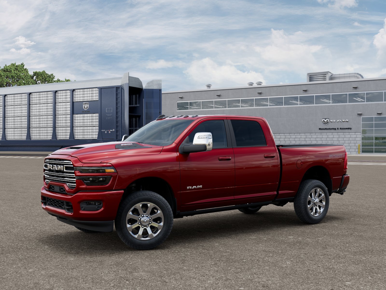 New 2026 Molten Red Pearl-Coat Exterior Paint RAM LARAMIE image 1