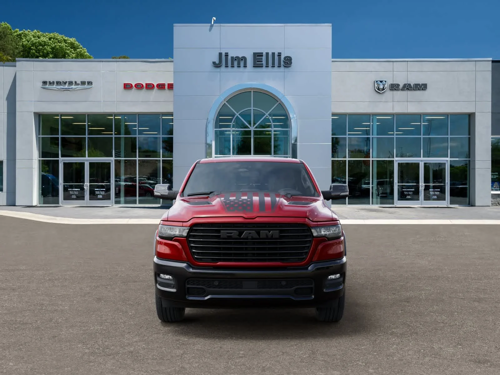 New 2026 Molten Red Pearl-Coat Exterior Paint RAM Laramie image 6