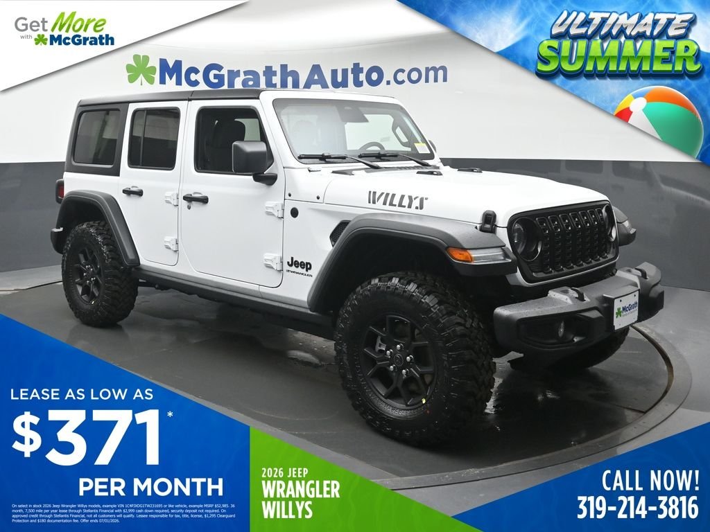 New 2026 Bright White Clear-Coat Exterior Paint Jeep Willys image 1