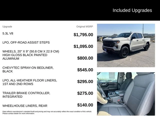 Certified Used 2026 White Chevrolet Custom Trail Boss image 5