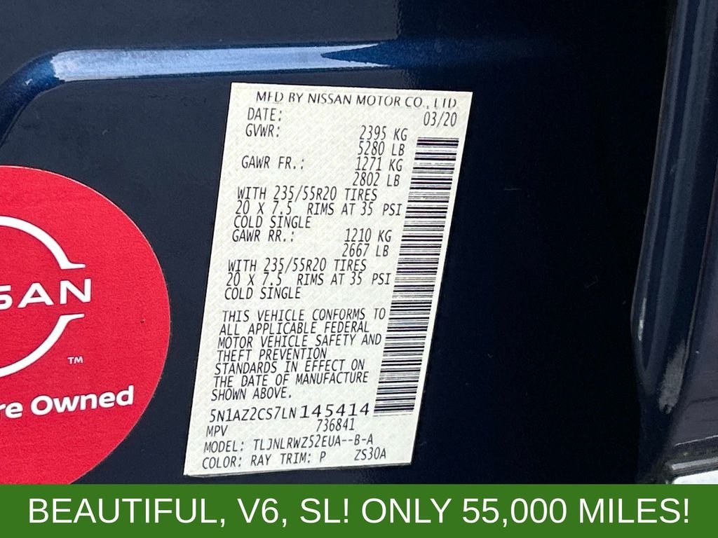 Used 2020 Blue Nissan SL image 10