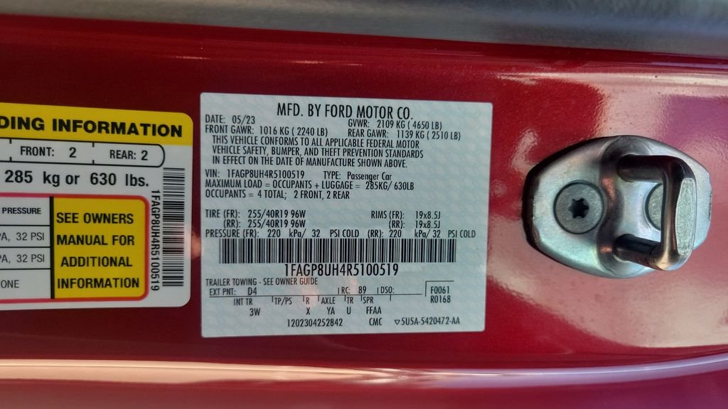Used 2024 Red Ford EcoBoost Premium image 23