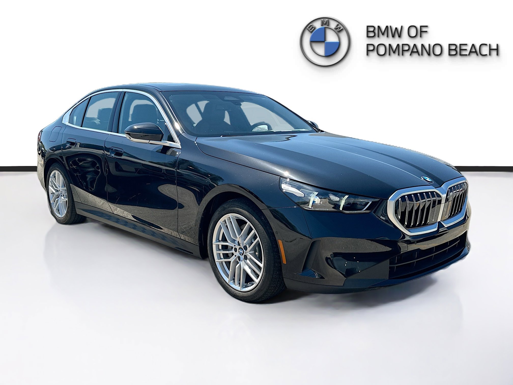 New 2025 Black Sapphire Metallic BMW 530i image 1