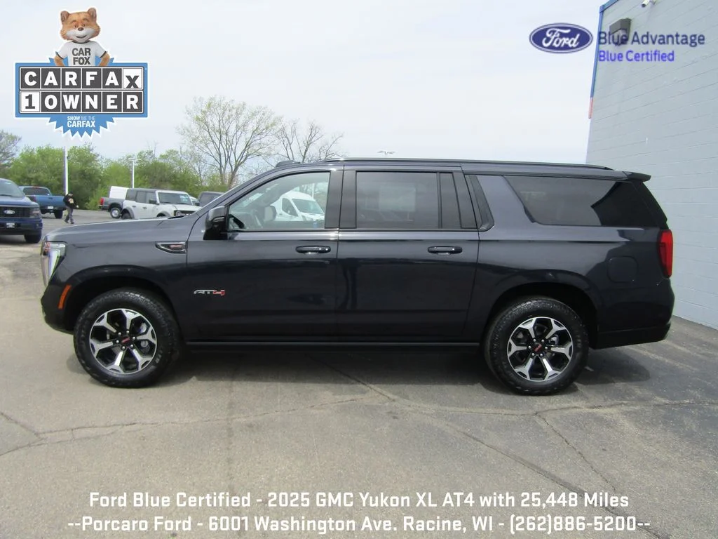 Certified Used 2025 Titanium Rush Metallic GMC AT4 image 2