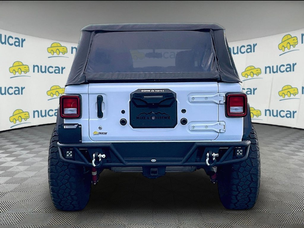 Used 2021 Bright White Clearcoat Jeep Unlimited Willys image 5