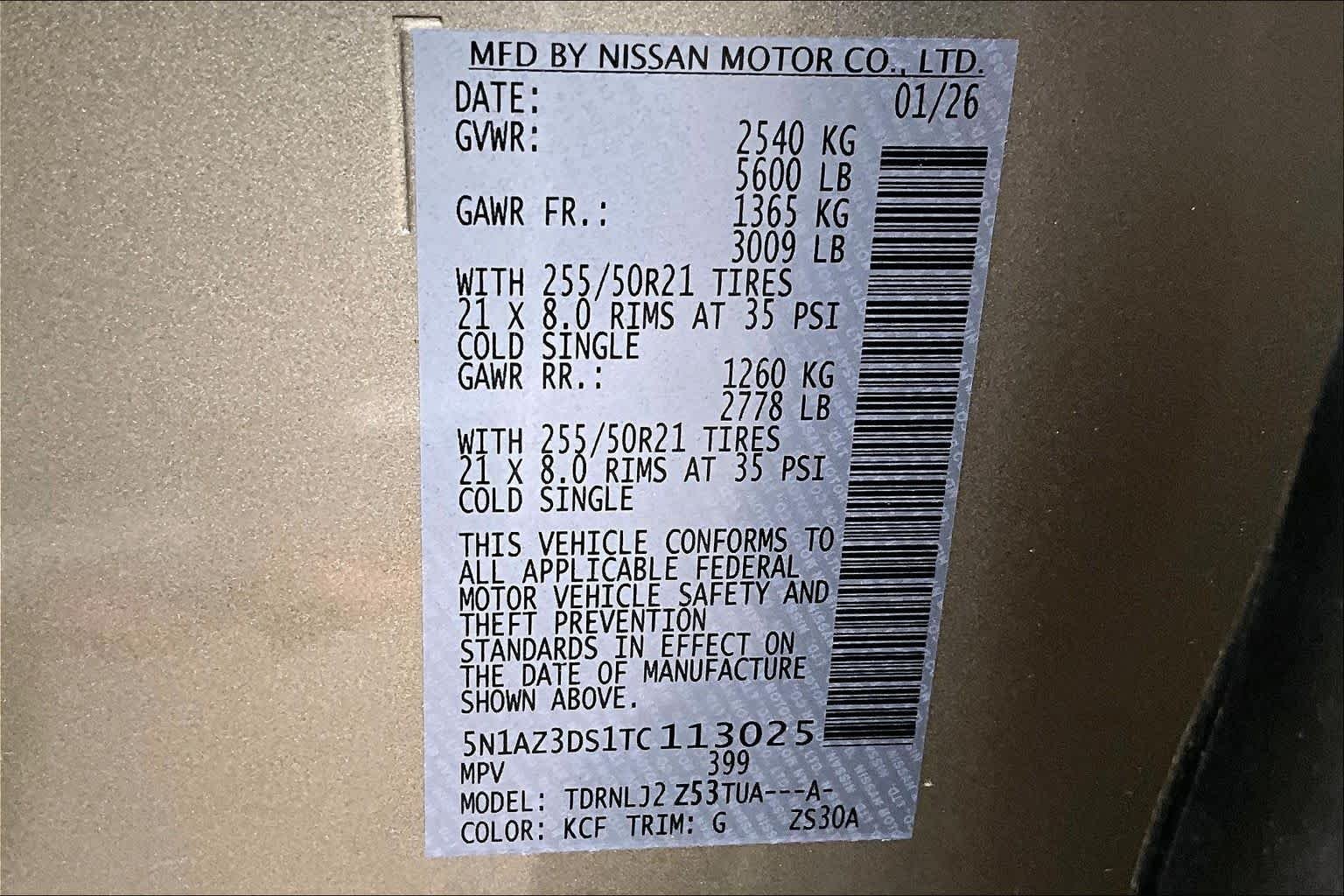 New 2026 Champagne Silver Metallic Nissan Platinum image 14