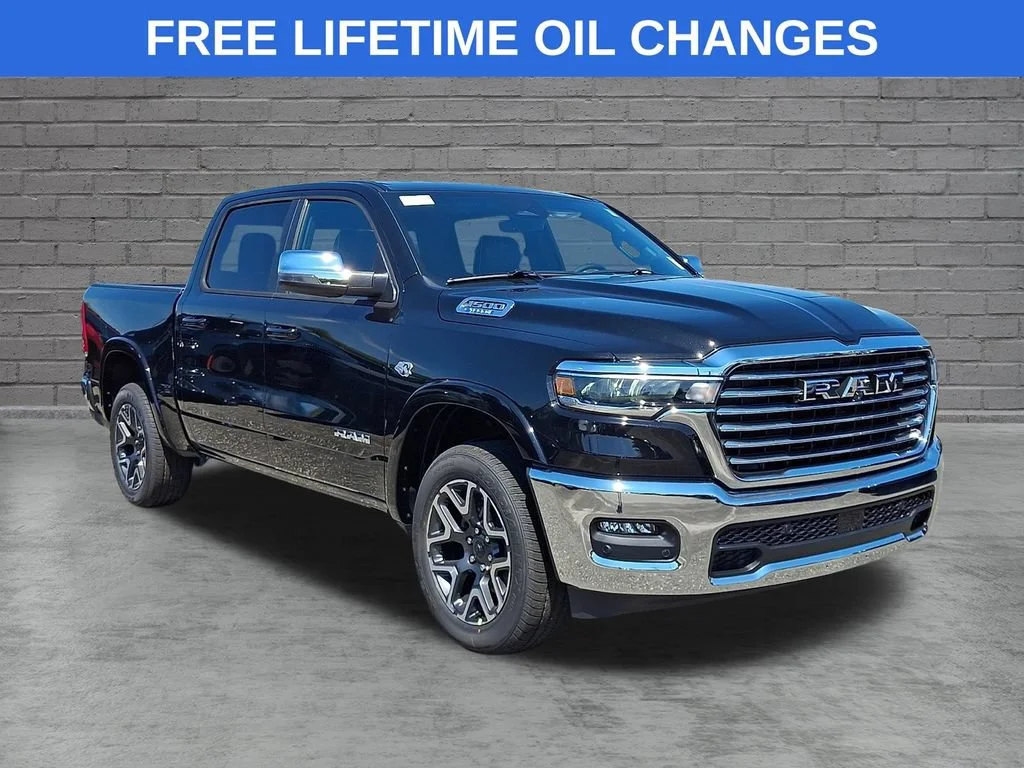 New 2027 Diamond Black Crystal Pearlcoat Ram Laramie image 1