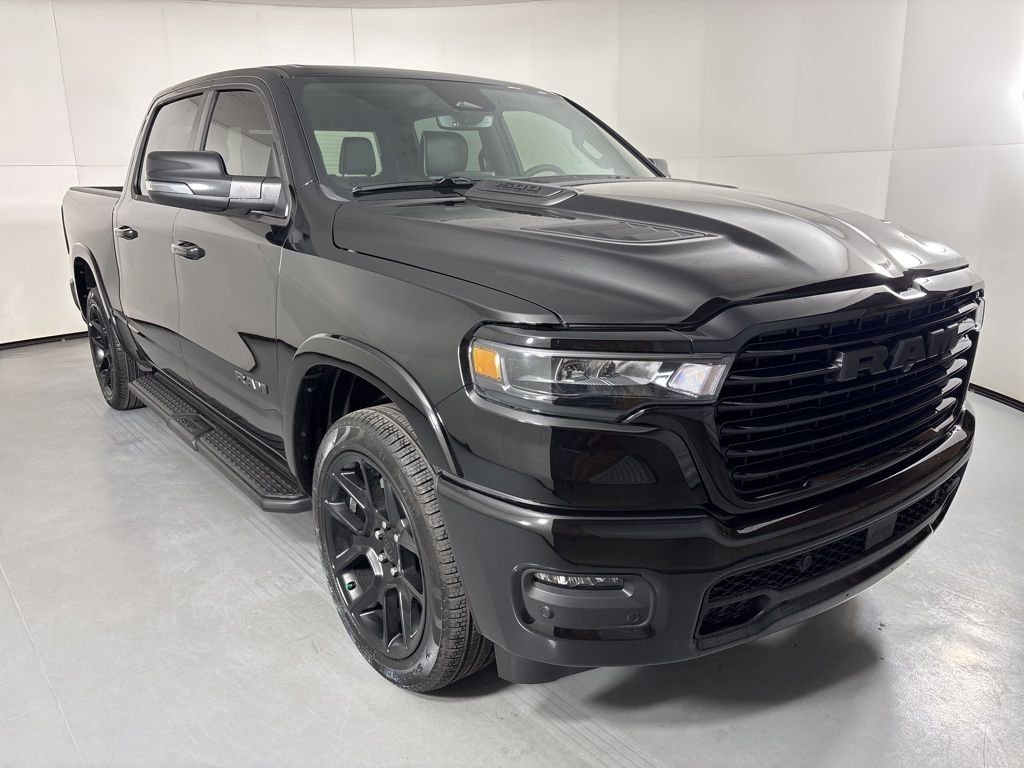 New 2026 Diamond Black Crystal Pearl-Coat Exterior Paint RAM Laramie image 2