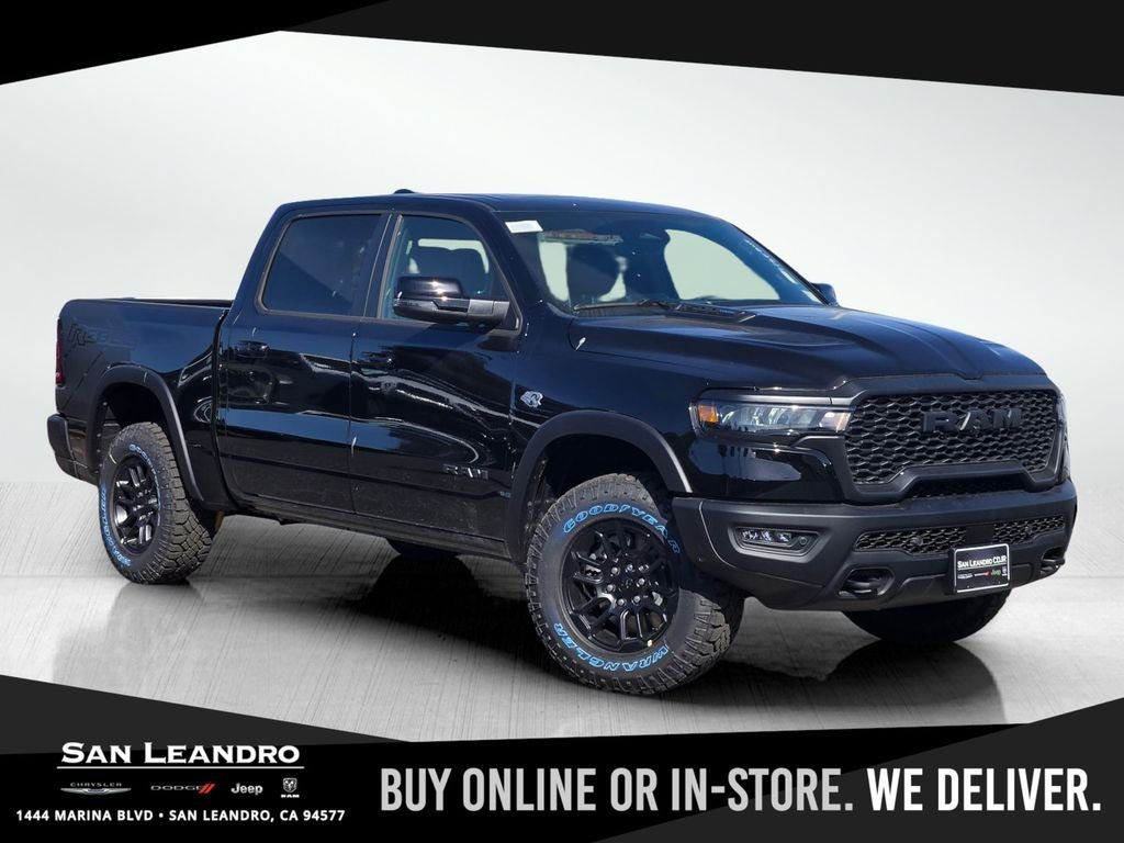 New 2026 Diamond Black Crystal Pearl-Coat Exterior Paint RAM Rebel image 1