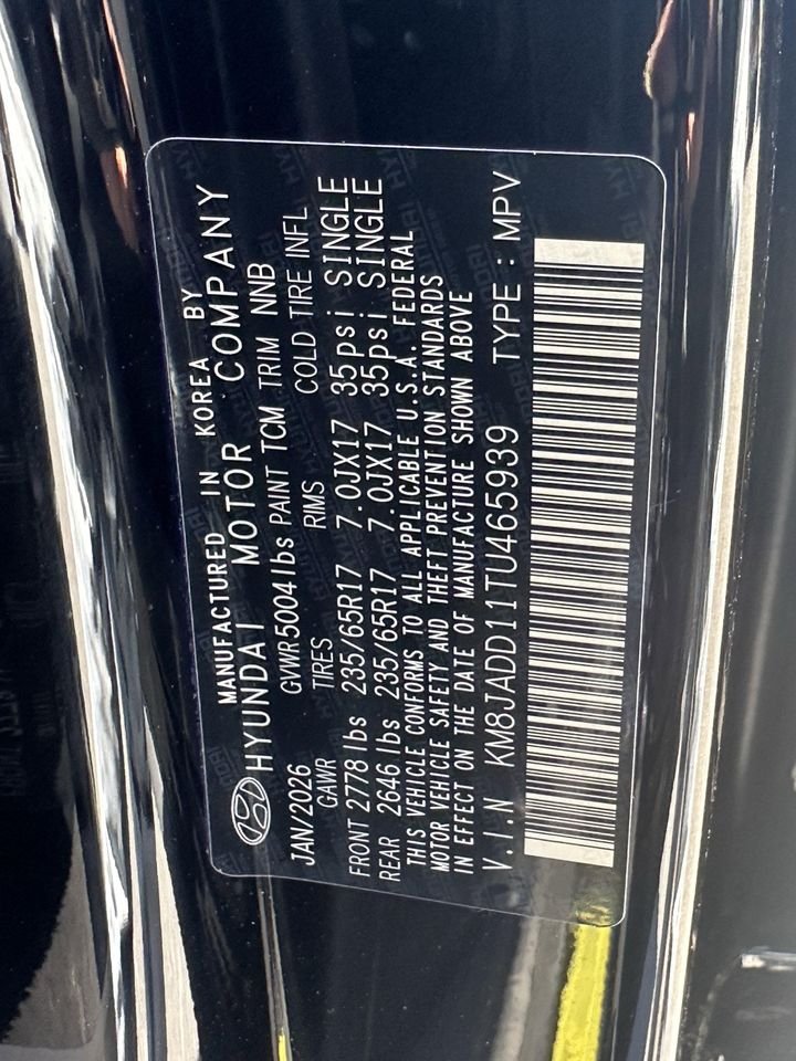 New 2026 Ash Black Hyundai Blue SE image 31