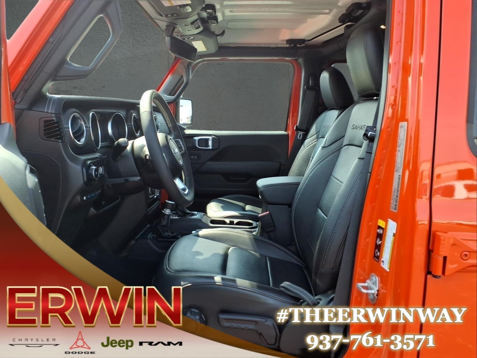 Used 2023 Orange Jeep Sahara 4xe image 13