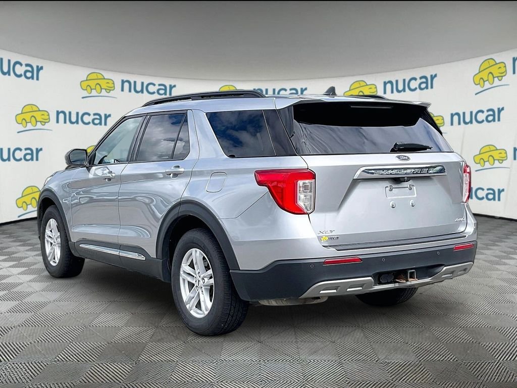 Used 2021 Iconic Silver Metallic Ford XLT image 4
