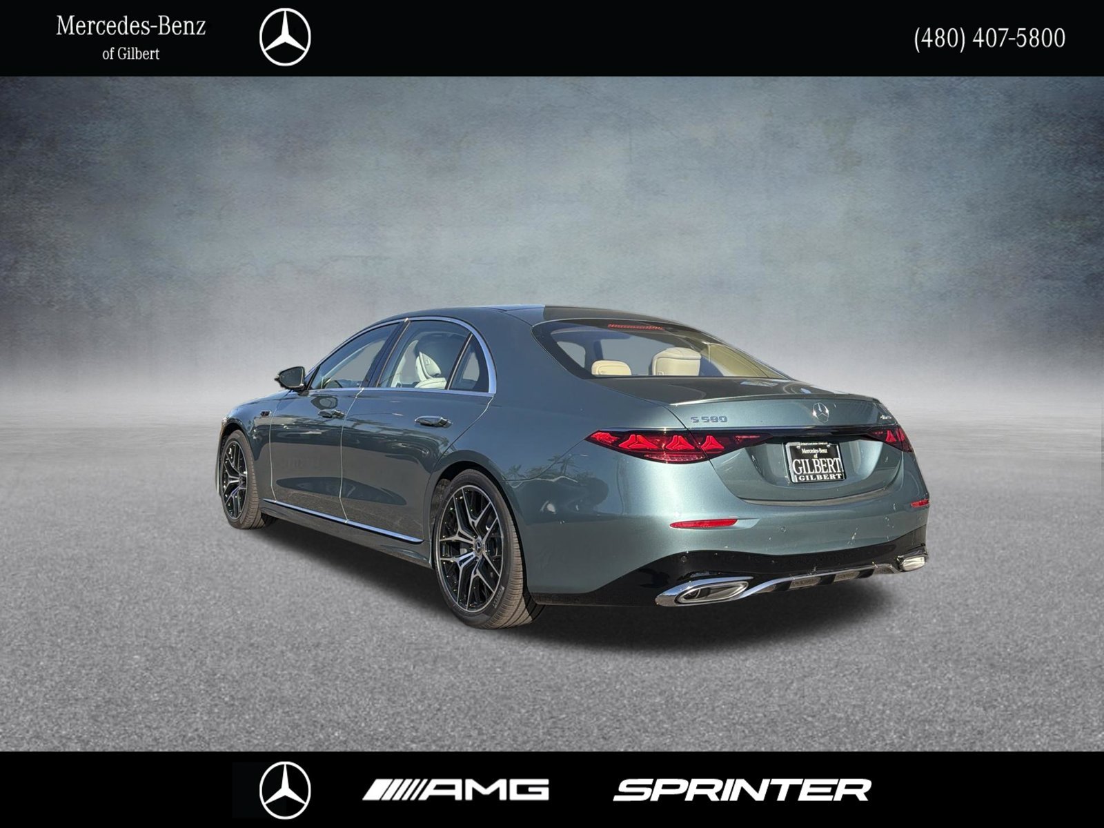 New 2027 Verde Silver Metallic Mercedes-Benz S 580 image 4