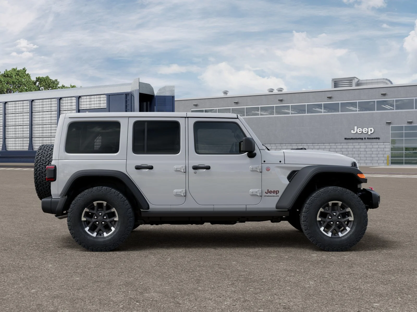 New 2026 Bright White Clear-Coat Exterior Paint Jeep Rubicon image 13