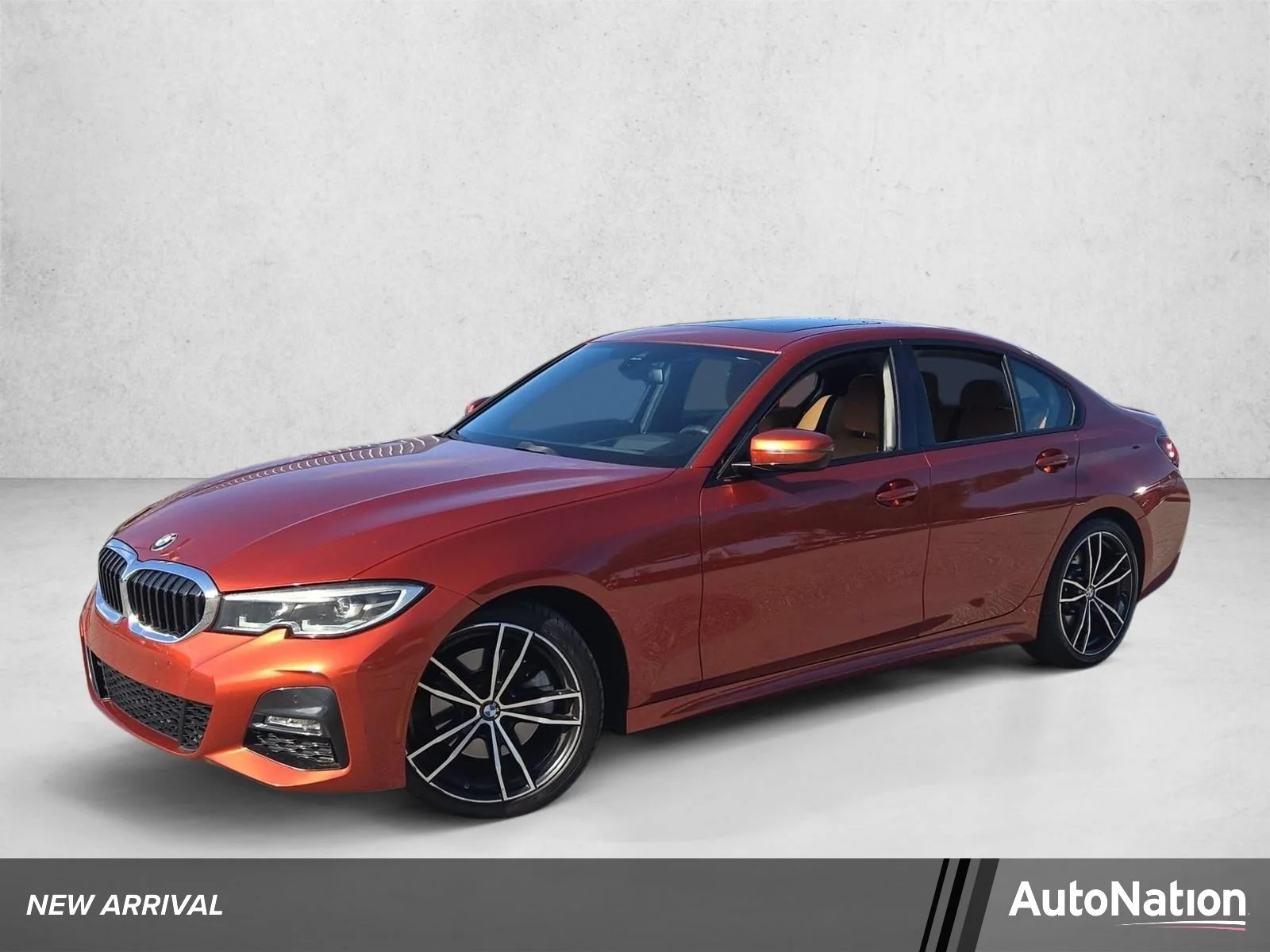 Used 2022 Sunset Orange Metallic BMW 330i image 1