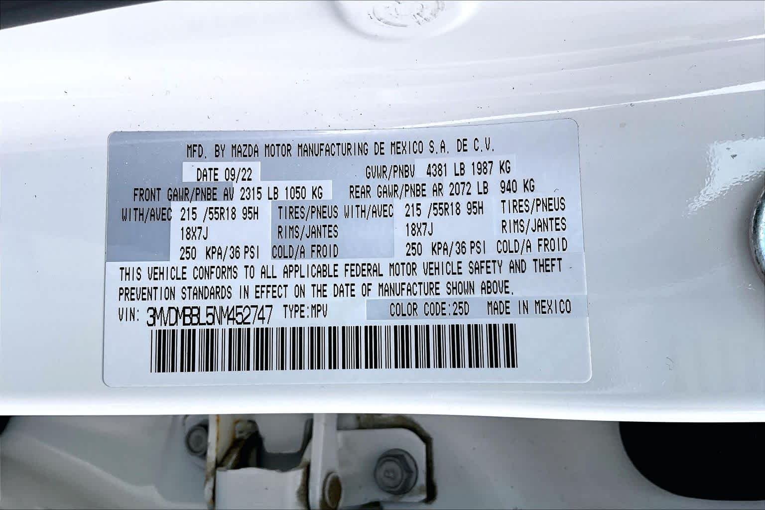 Used 2022 Snowflake White Pearl Mica Mazda 2.5 S Select Package image 37