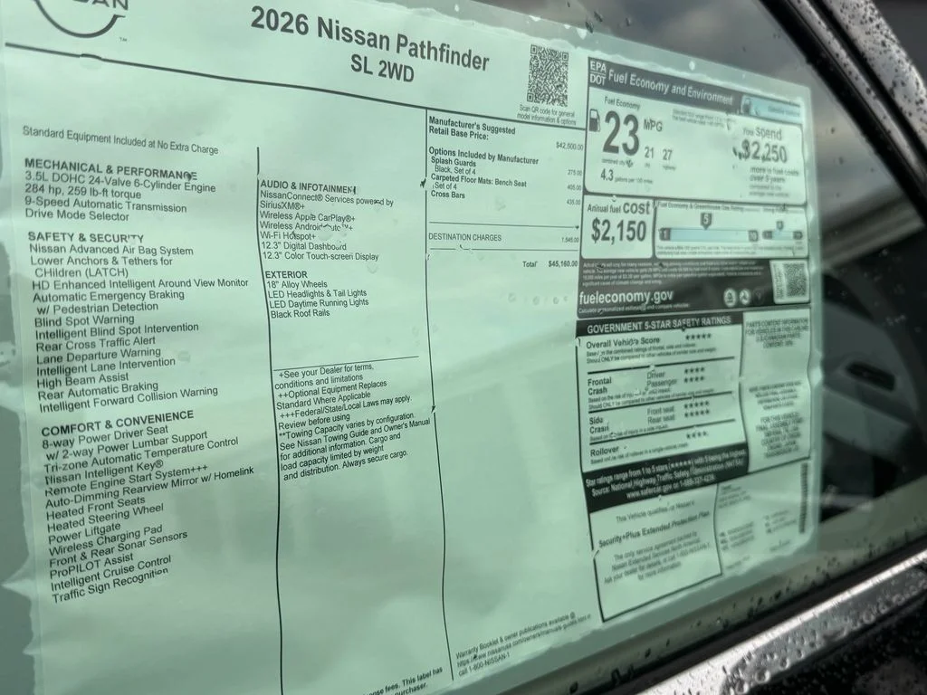 New 2026 Super Black Nissan SL image 8