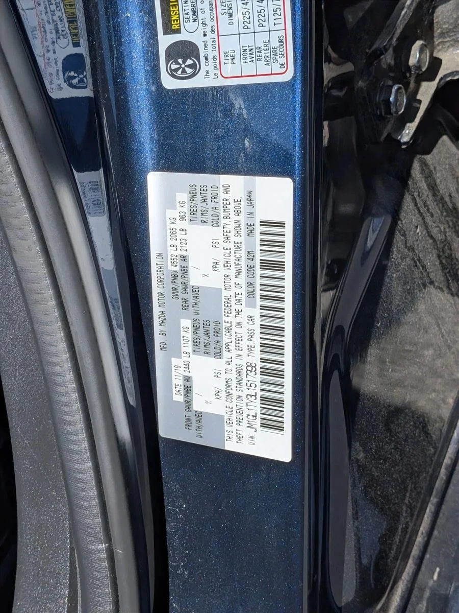 Used 2020 Deep Crystal Blue Mazda Grand Touring image 14