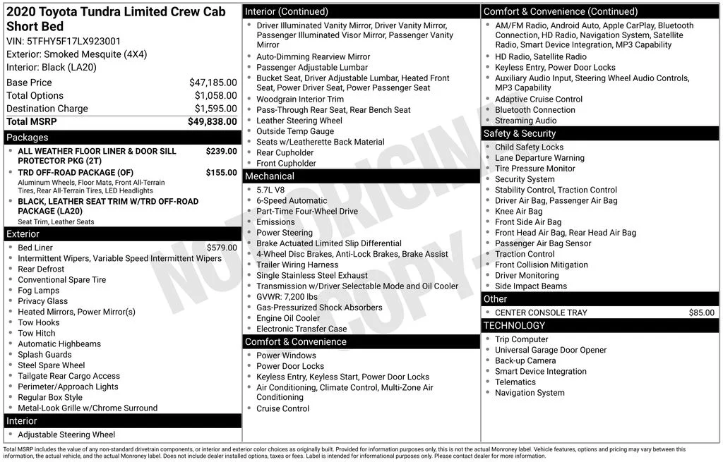 Certified Used 2020 Smoked Mesquite Toyota Limited image 28