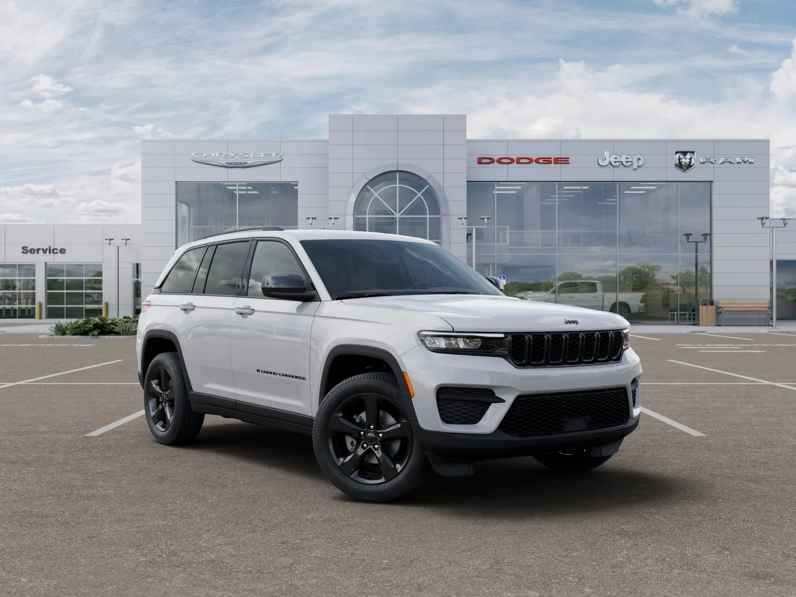 New 2025 Bright White Clear-Coat Exterior Paint Jeep Altitude image 32