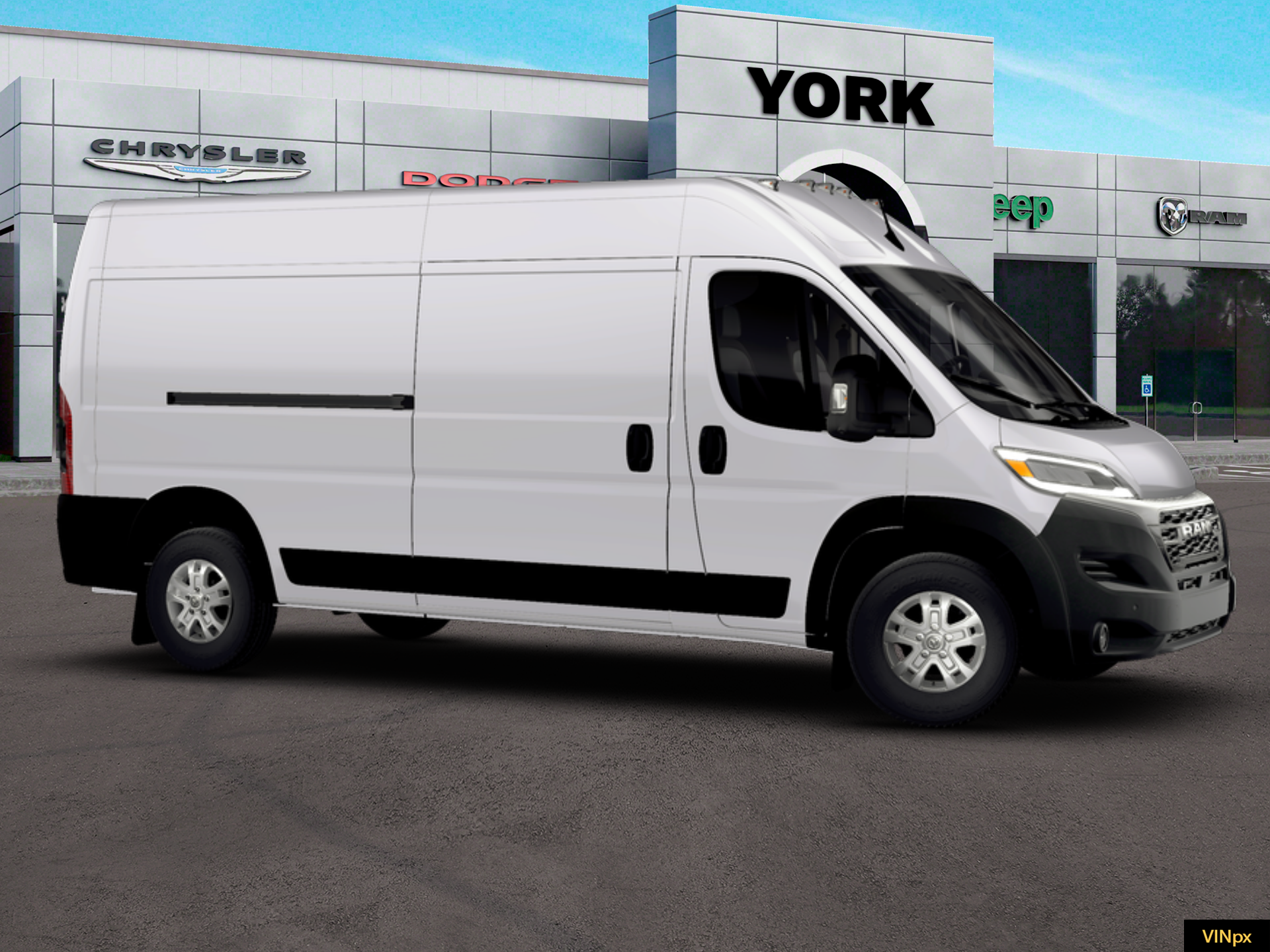 New 2026 Bright White Clearcoat RAM High Roof image 8