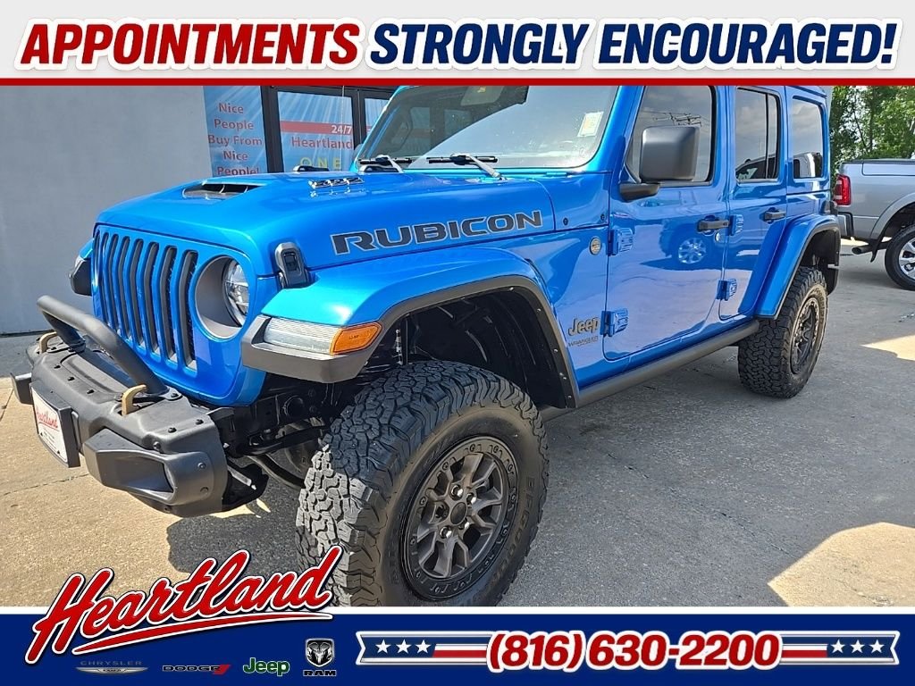 Used 2022 Jeep Wrangler Unlimited Rubicon 392 with VIN 1C4JJXSJ0NW208061 for sale in Kansas City
