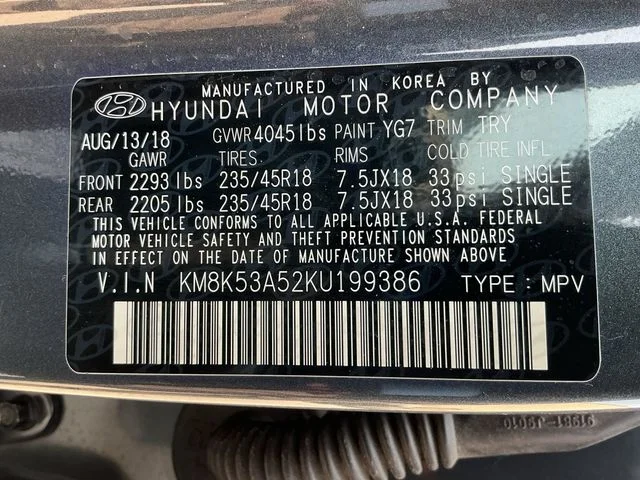 Used 2019 Gray Hyundai Ultimate image 25