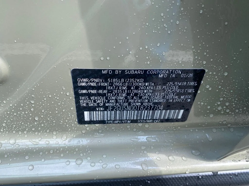 New 2026 SAND DUNE PEARL Subaru Limited Hybrid image 25