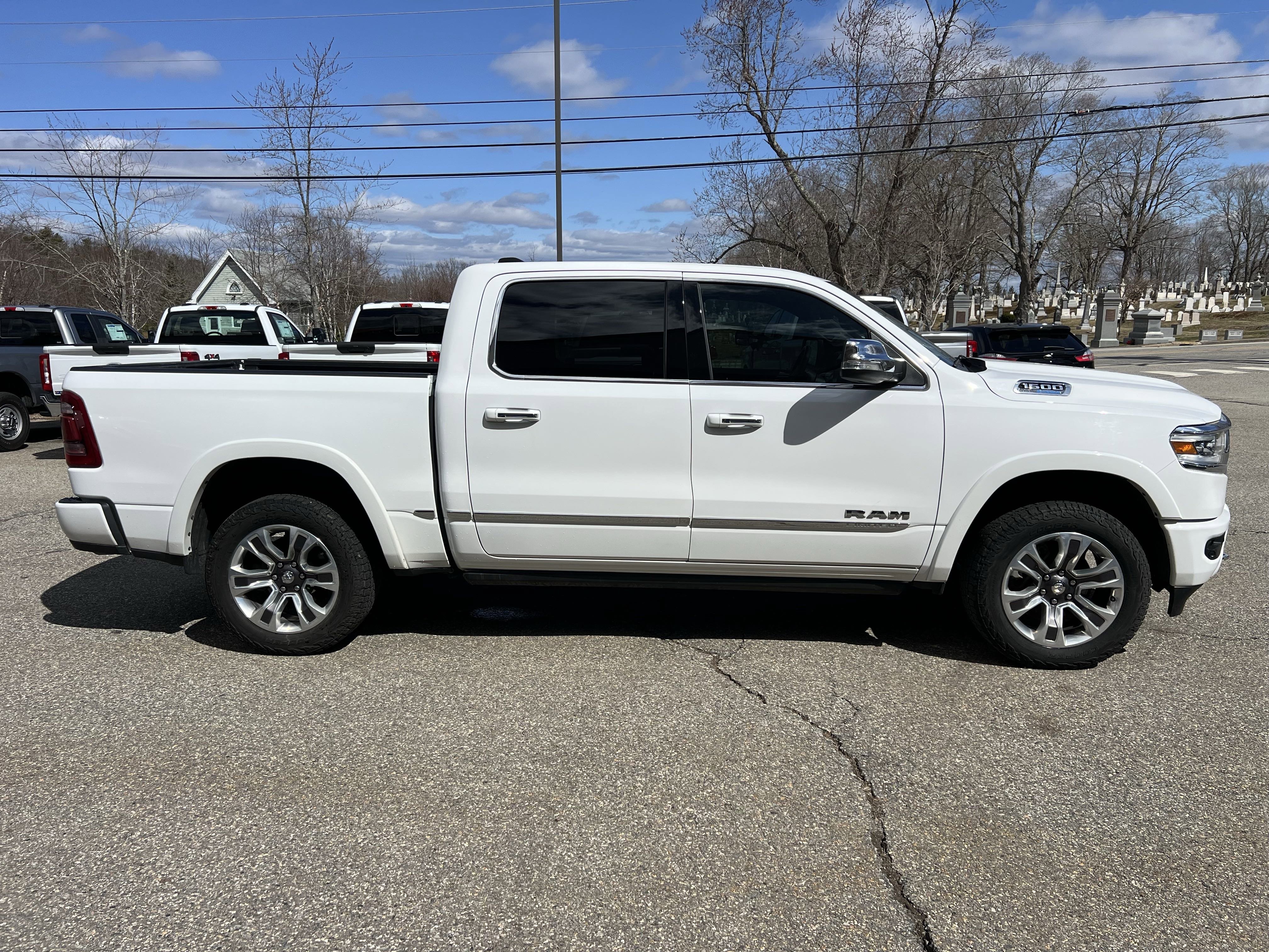 Used 2022 Bright White Clearcoat Ram Limited image 4