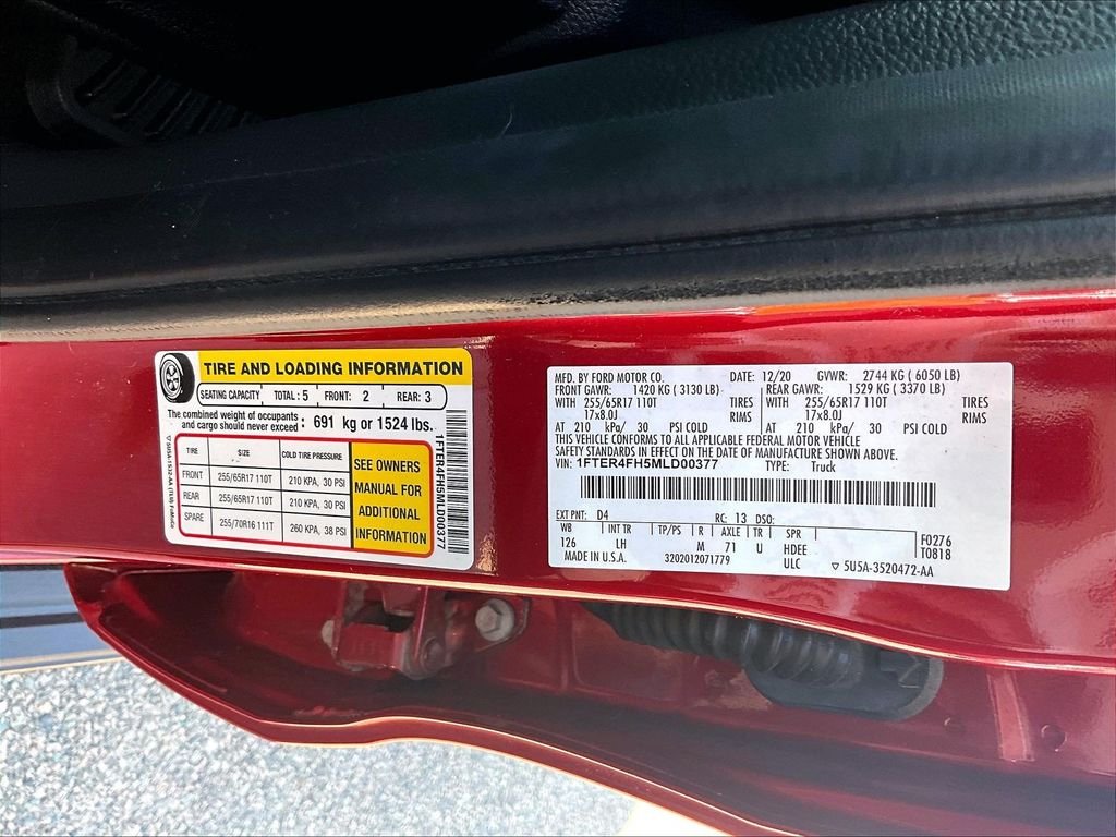 Used 2021 Red Ford XLT image 35