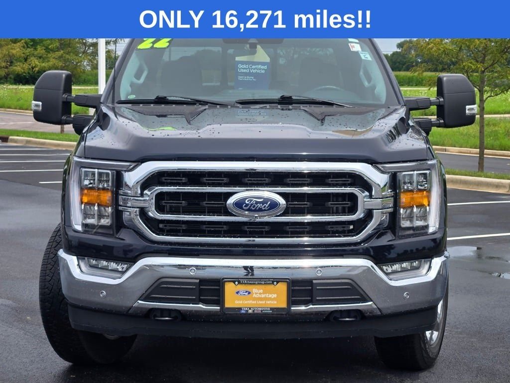 Certified Used 2022 Antimatter Blue Metallic Ford XLT image 2
