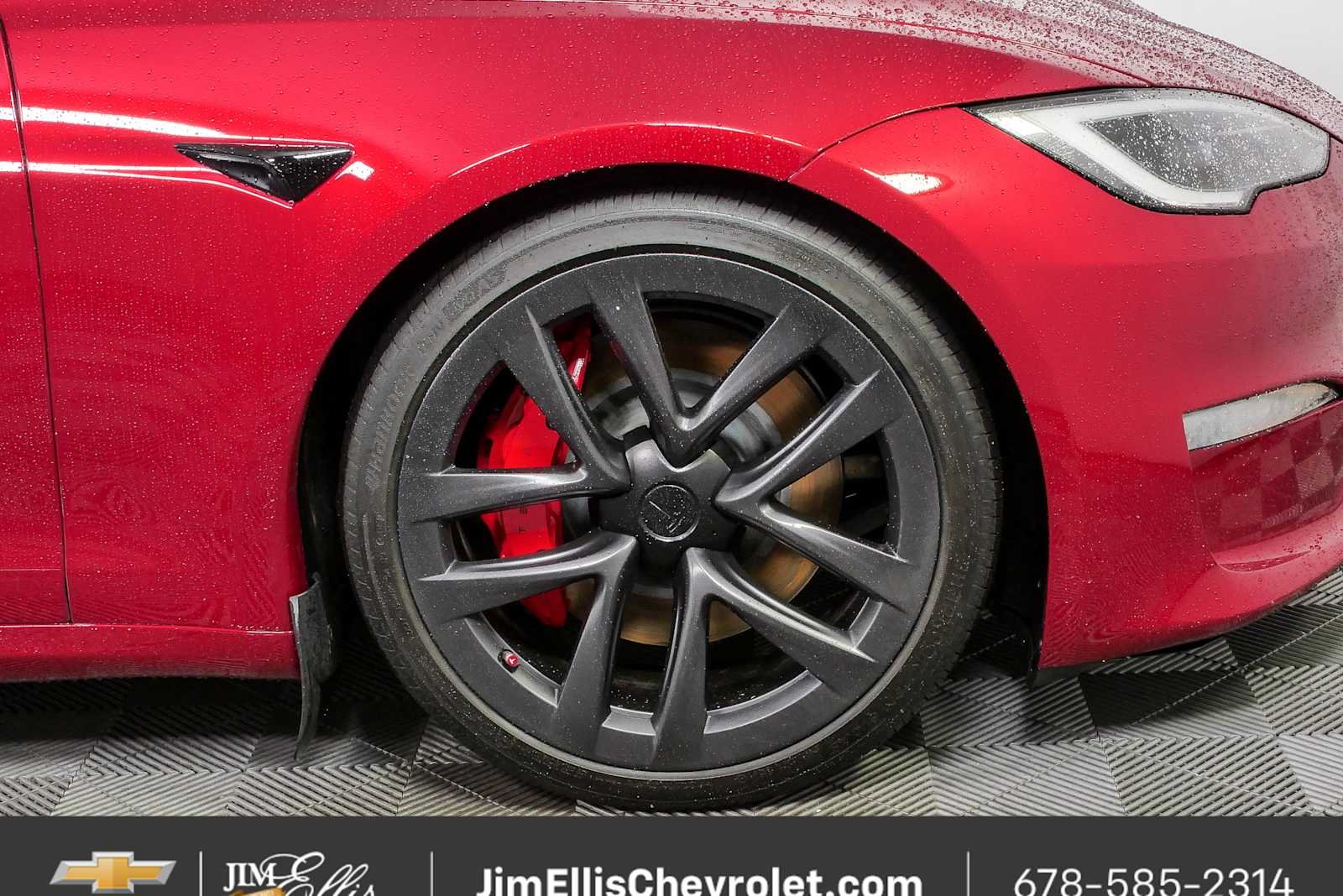 Used 2023 Red Tesla Plaid Tri Motor All-Wheel Drive image 39