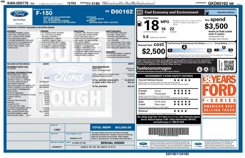 Used 2016 White Ford XL image 3